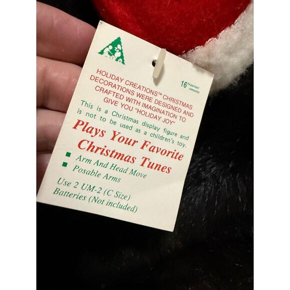 Holiday Creations 16" Musical Animated Santa Claus Collectible Christmas New - Picture 5 of 6